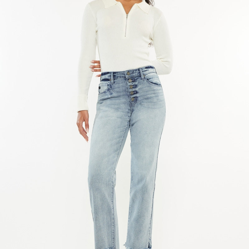 Morgana Essentials High Rise Straight Fit Leg Jeans