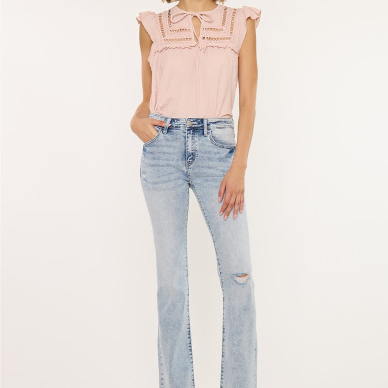 Claire Essentials High Rise Bootcut Jeans - Official Kancan USA