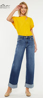 Ivanna Essentials High Rise Wide Leg Jeans - Official Kancan USA