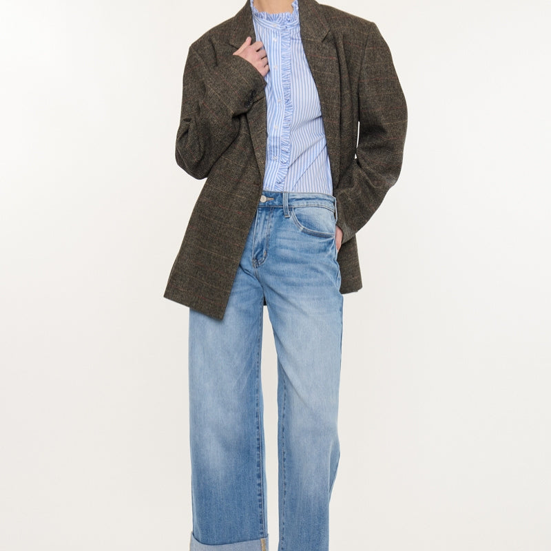 Angie Essentials Mid Rise Crop Wide - Official Kancan USA