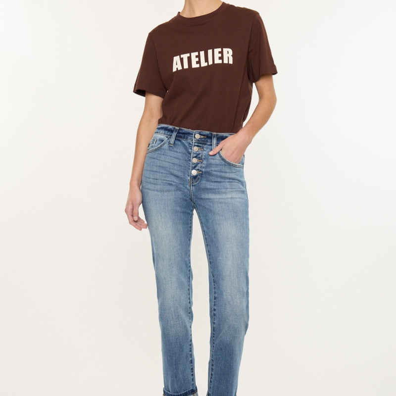 Noelle Essentials High Rise Skinny Straight - Official Kancan USA