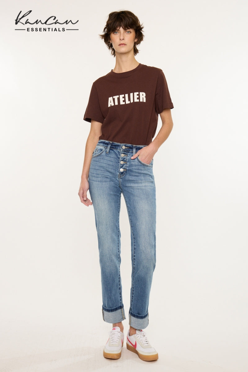 Noelle Essentials High Rise Skinny Straight - Official Kancan USA