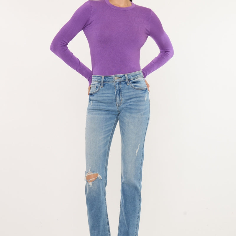 Florence Essentials High Rise Slim Straight - Official Kancan USA