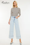 Kassie Essentials Cropped Wide Leg Jeans - Official Kancan USA