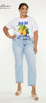 Primm Essentials Mid Rise Crop Straight (Plus Size) - Official Kancan USA