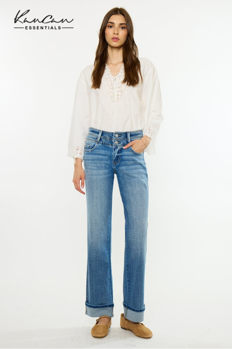 Alba Essentials Mid Rise True Straight