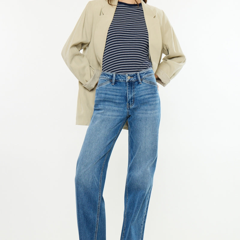 Emerie Essentials Mid Rise Wide