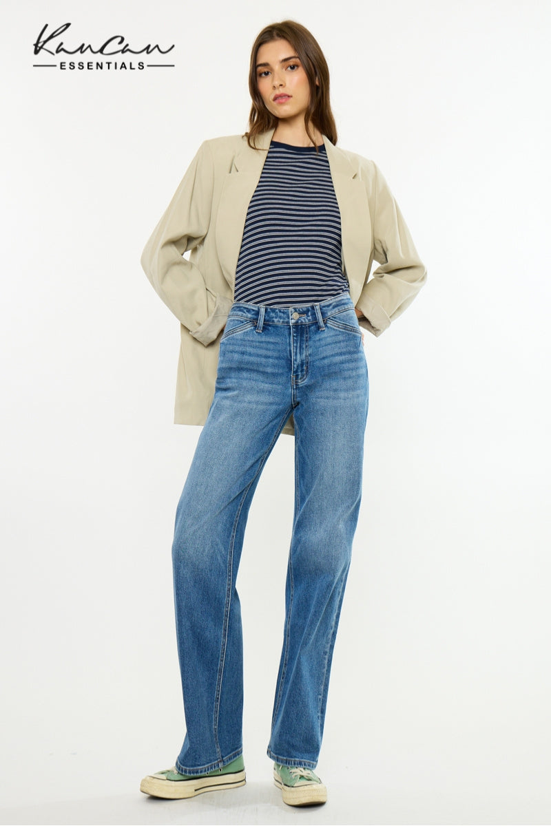 Emerie Essentials Mid Rise Wide