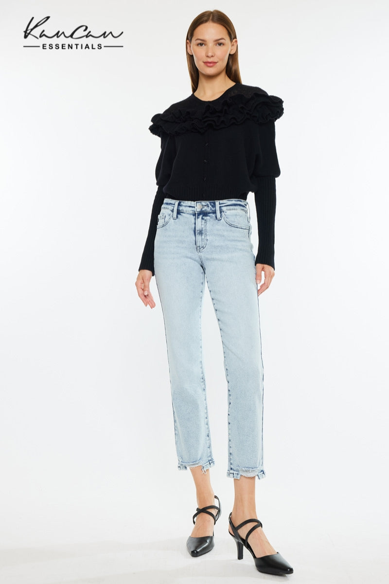 Pam Essentials Mid Rise Crop Straight - Official Kancan USA