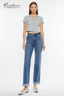  Trinity Essentials High Rise True Straight Jeans - Official Kancan USA