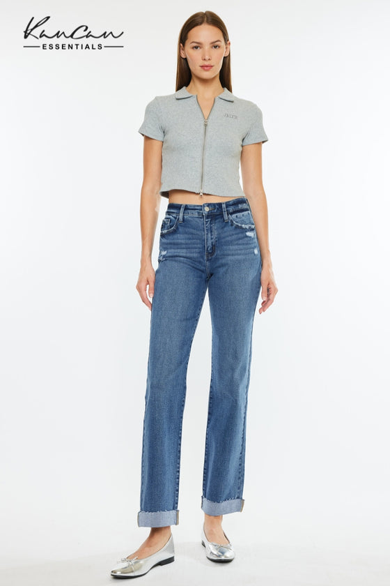 Trinity Essentials High Rise True Straight Jeans