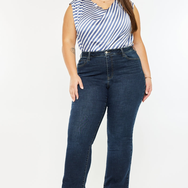 Avery Essentials High Rise Bootcut Jeans (Plus Size) - Official Kancan USA