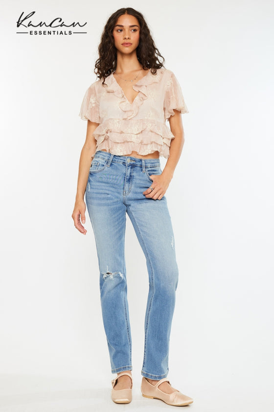 Florence Essentials High Rise Slim Straight - Official Kancan USA