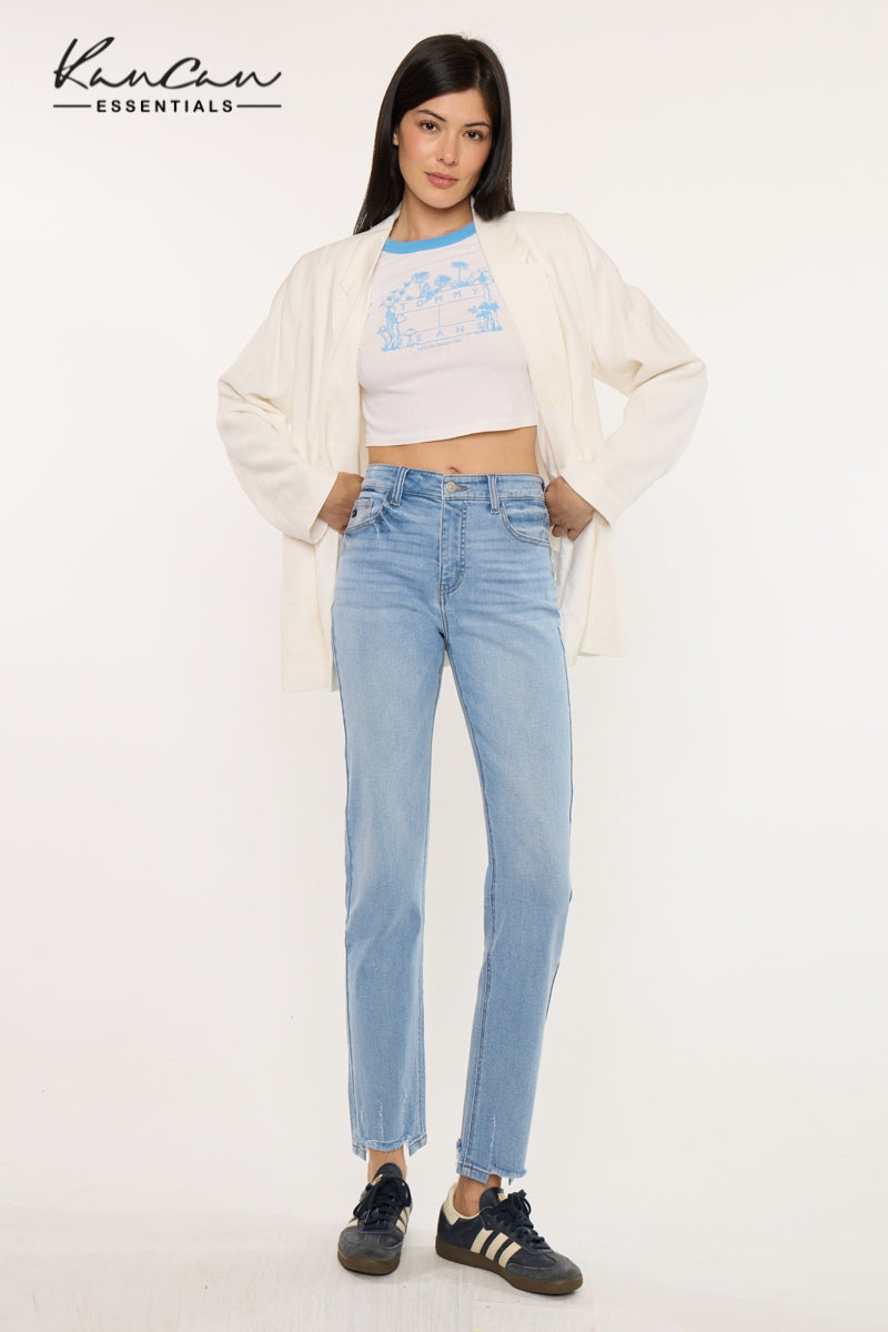 Breanne Essentials High Rise Straight Jeans