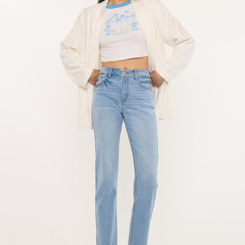 Breanne Essentials High Rise Straight Jeans