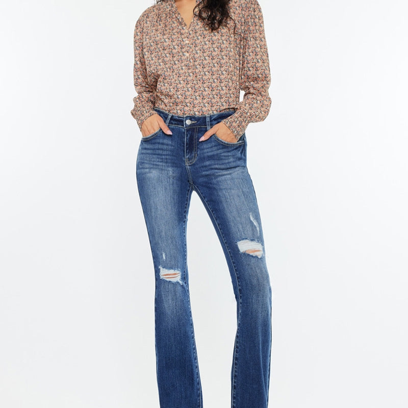 Mia Essentials Low Rise Baby Bootcut Jeans - Official Kancan USA