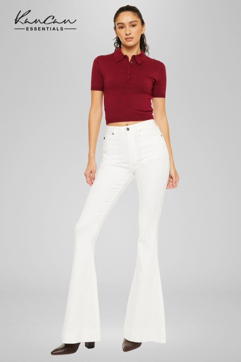 Braelynn Essentials High Rise Super Flare Jeans - Official Kancan USA