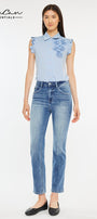 Maddy Essentials High Rise Slim Straight Leg Jeans - Official Kancan USA