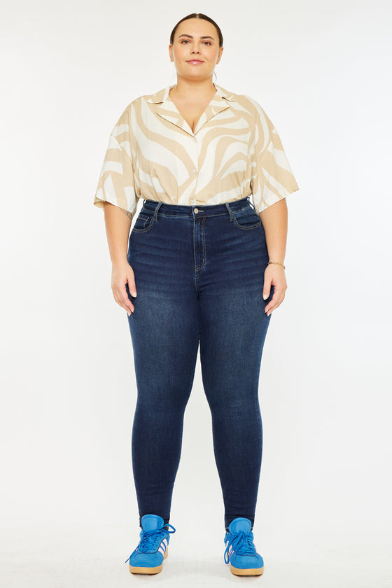 Bluebird High Rise Super Skinny Jeans (Plus Size) - Official Kancan USA