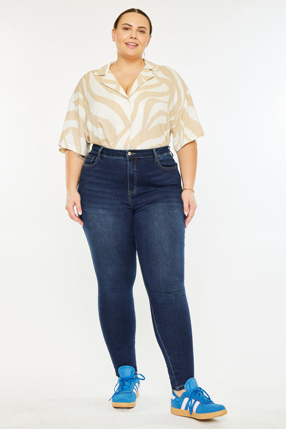 Bluebird High Rise Super Skinny Jeans (Plus Size) - Official Kancan USA