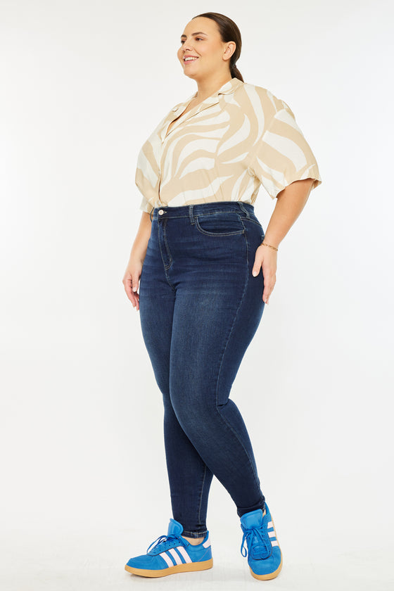 Bluebird High Rise Super Skinny Jeans (Plus Size) - Official Kancan USA