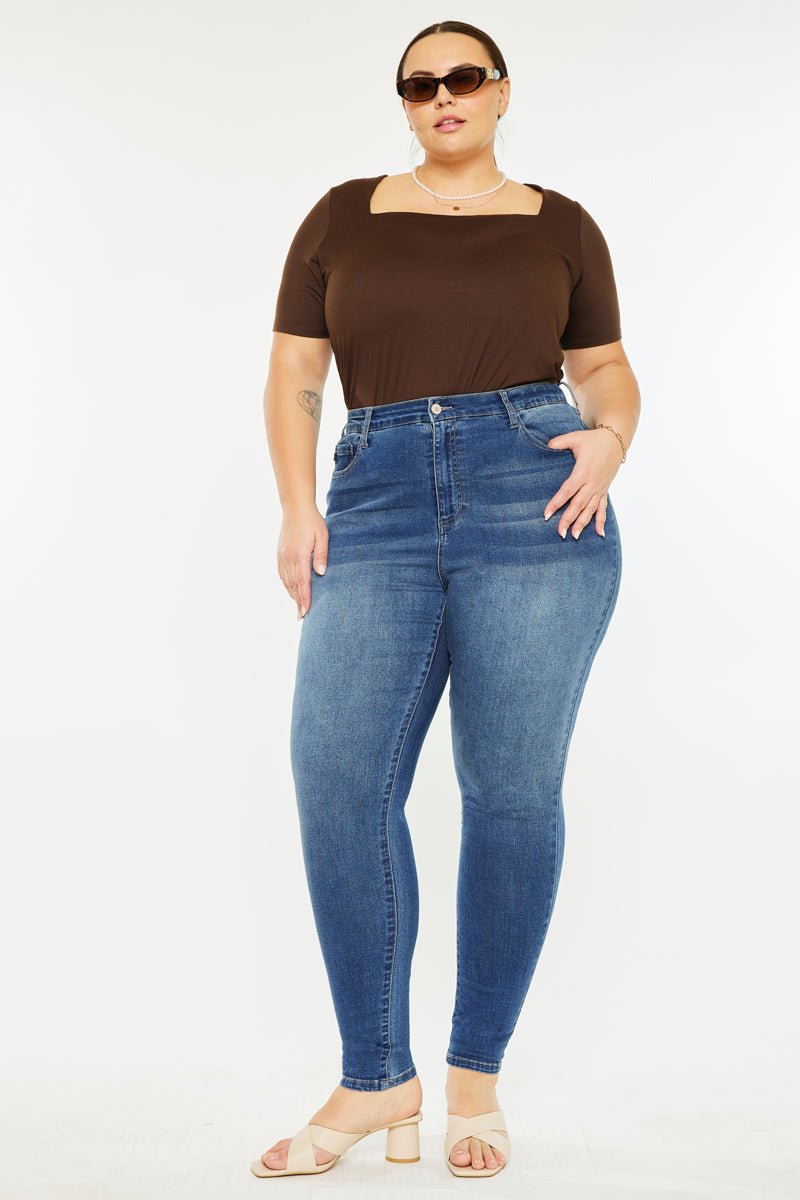 Bluebird High Rise Super Skinny Jeans (Plus Size) - Official Kancan USA