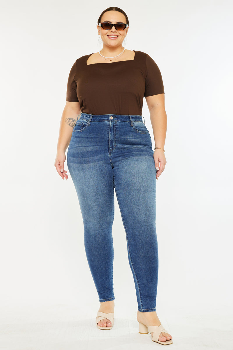 Bluebird High Rise Super Skinny Jeans (Plus Size) - Official Kancan USA