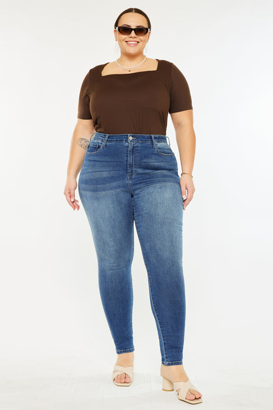 Bluebird High Rise Super Skinny Jeans (Plus Size) - Official Kancan USA
