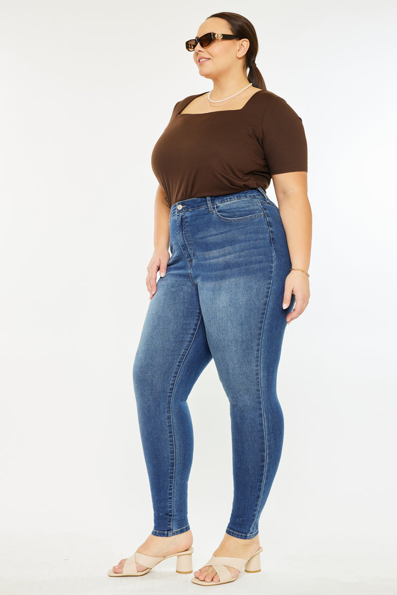Bluebird High Rise Super Skinny Jeans (Plus Size) - Official Kancan USA