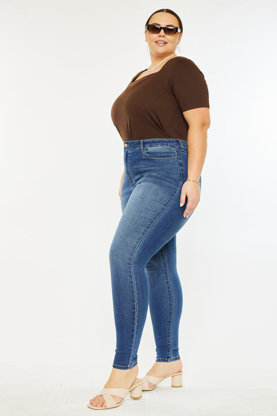 Bluebird High Rise Super Skinny Jeans (Plus Size) - Official Kancan USA
