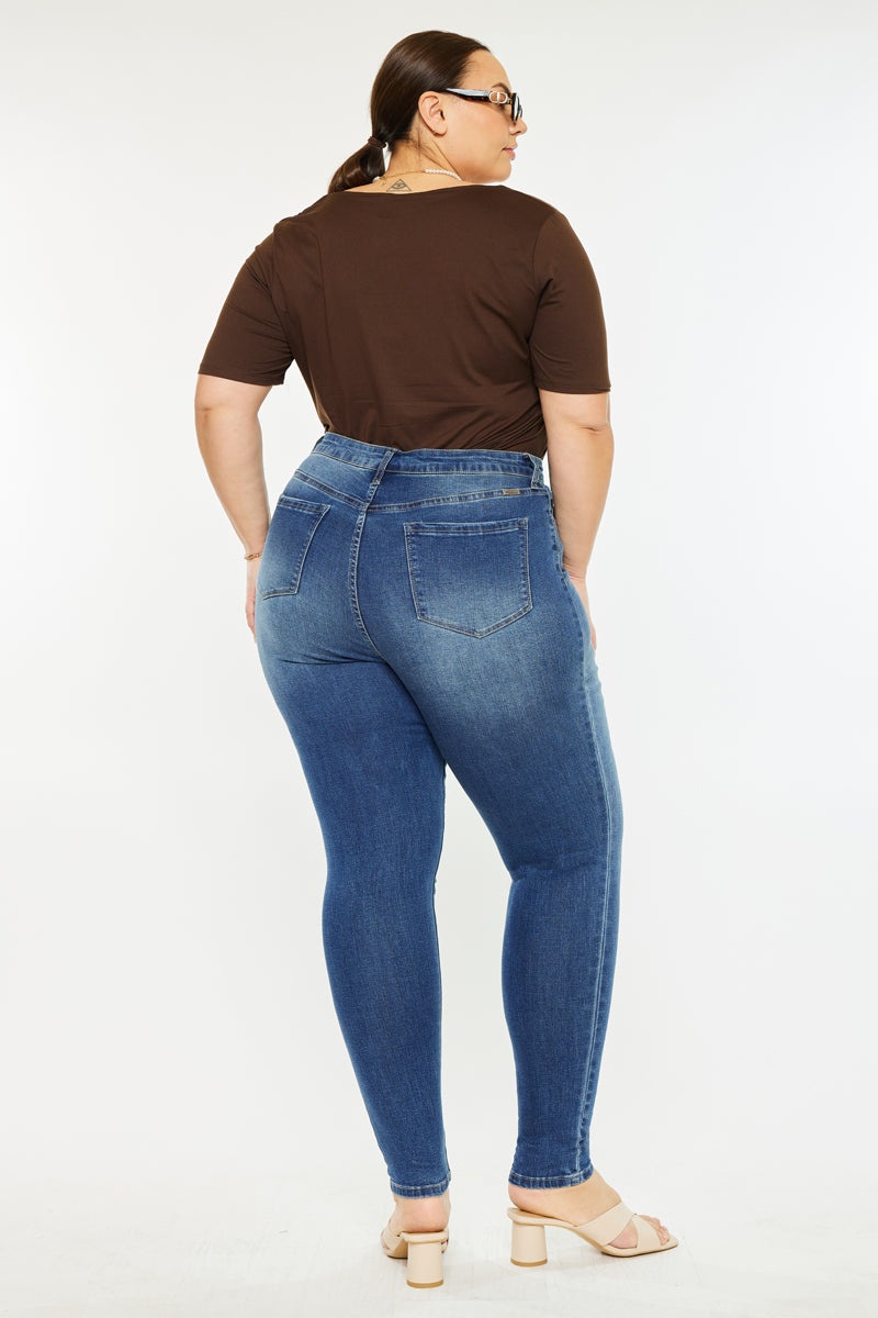 Bluebird High Rise Super Skinny Jeans (Plus Size) - Official Kancan USA