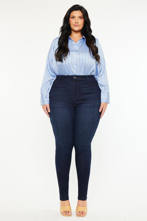 Bluebird High Rise Super Skinny Jeans (Plus Size) - Official Kancan USA