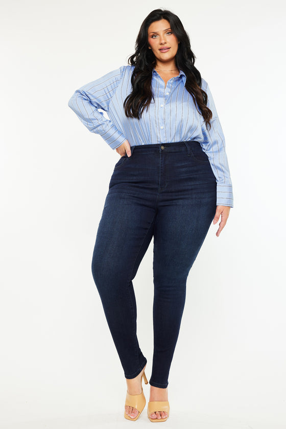 Bluebird High Rise Super Skinny Jeans (Plus Size) - Official Kancan USA