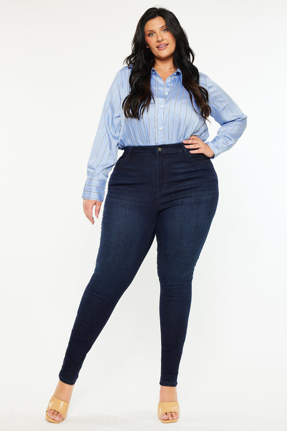 Bluebird High Rise Super Skinny Jeans (Plus Size) - Official Kancan USA