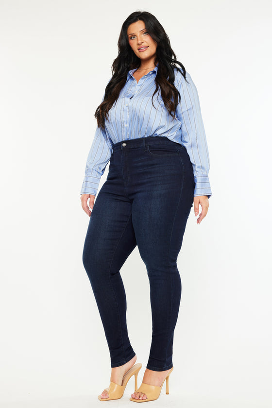 Bluebird High Rise Super Skinny Jeans (Plus Size) - Official Kancan USA