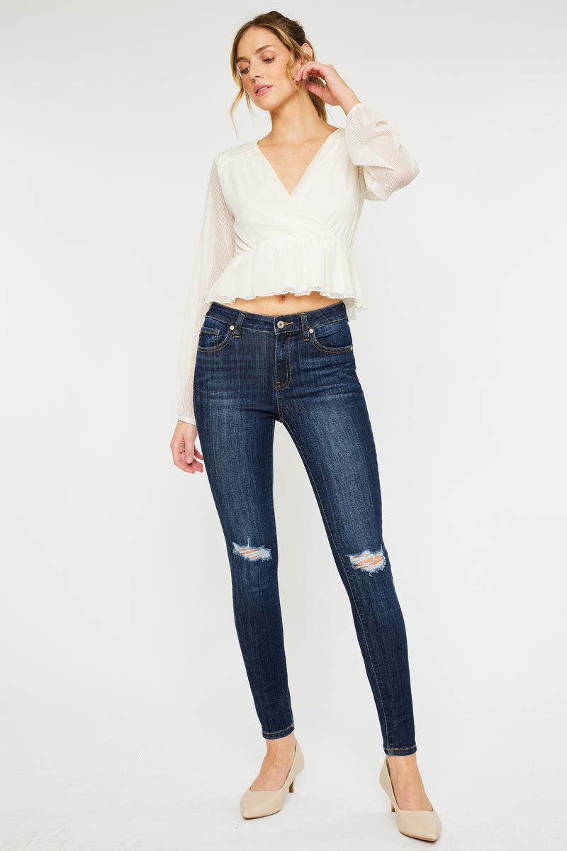 Logan Mid Rise Super Skinny - Official Kancan USA