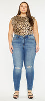 Sharon  Mid Rise Super Skinny Jeans (Plus Size) - Official Kancan USA