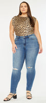 Sharon  Mid Rise Super Skinny Jeans (Plus Size) - Official Kancan USA