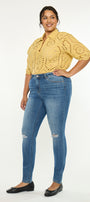 Sharon Mid Rise Super Skinny (Plus Size) - Official Kancan USA