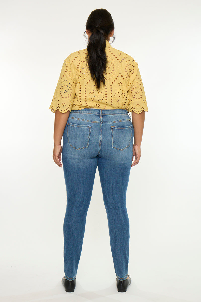 Sharon Mid Rise Super Skinny (Plus Size) - Official Kancan USA