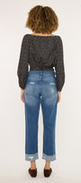 Eloise Essentials High Rise Straight Leg Jeans - Official Kancan USA