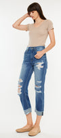 Eloise High Rise Straight Leg Jeans - Official Kancan USA
