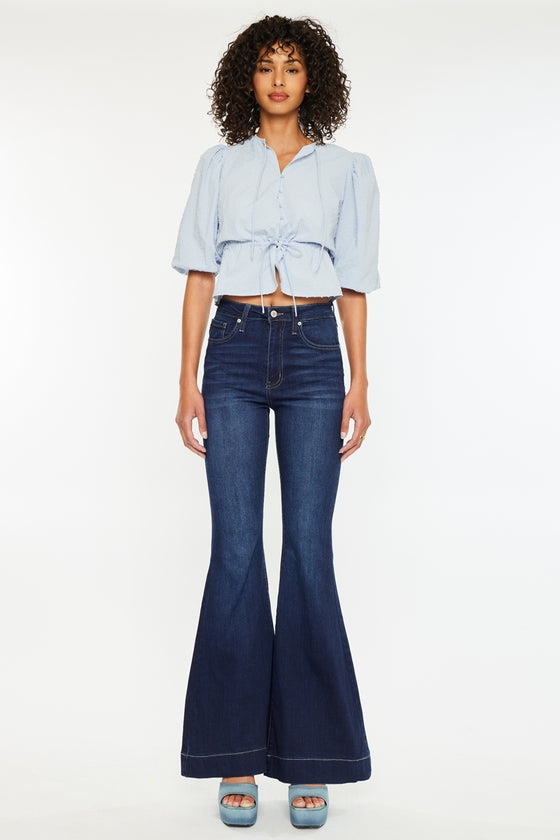 Braelynn High Rise Super Flare Jeans - Official Kancan USA