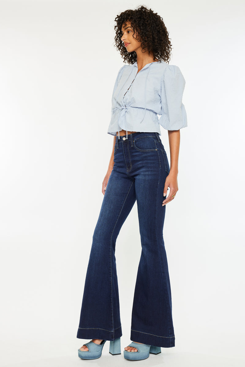 Braelynn High Rise Super Flare Jeans - Official Kancan USA
