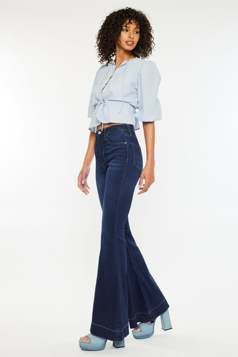 Braelynn High Rise Super Flare Jeans - Official Kancan USA