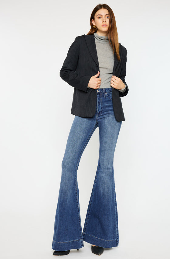 Braelynn High Rise Super Flare Jeans - Official Kancan USA