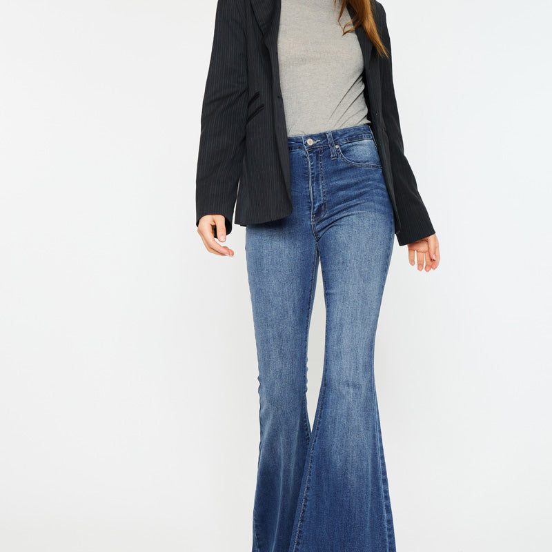 Braelynn High Rise Super Flare Jeans - Official Kancan USA