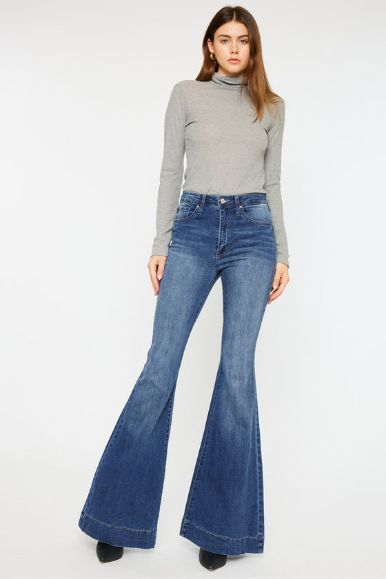 Braelynn High Rise Super Flare Jeans - Official Kancan USA