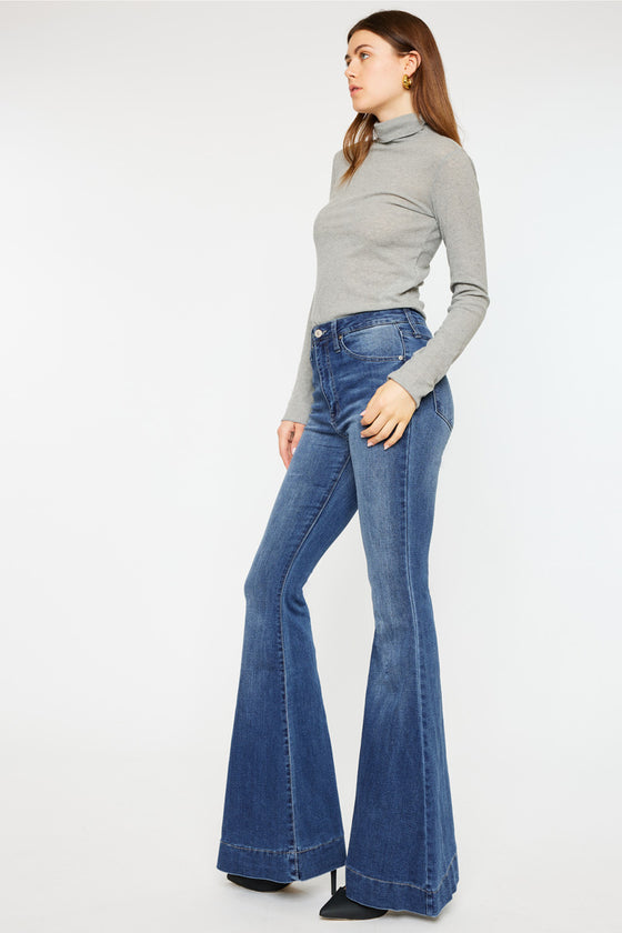 Braelynn High Rise Super Flare Jeans - Official Kancan USA