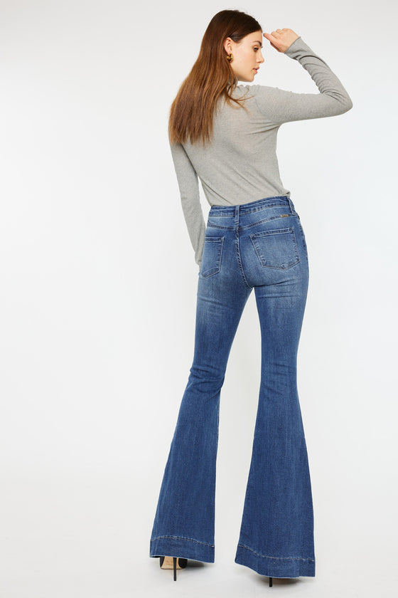 Braelynn High Rise Super Flare Jeans - Official Kancan USA